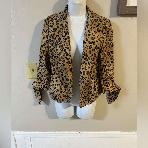 Leopard Print Women's Blazer - Picture 1 of 6